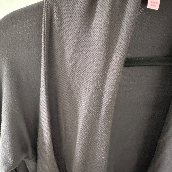 Lilly Pulitzer Elyssa Wrap Knit Cardigan Sweater Black XXS - Picture 4 of 8